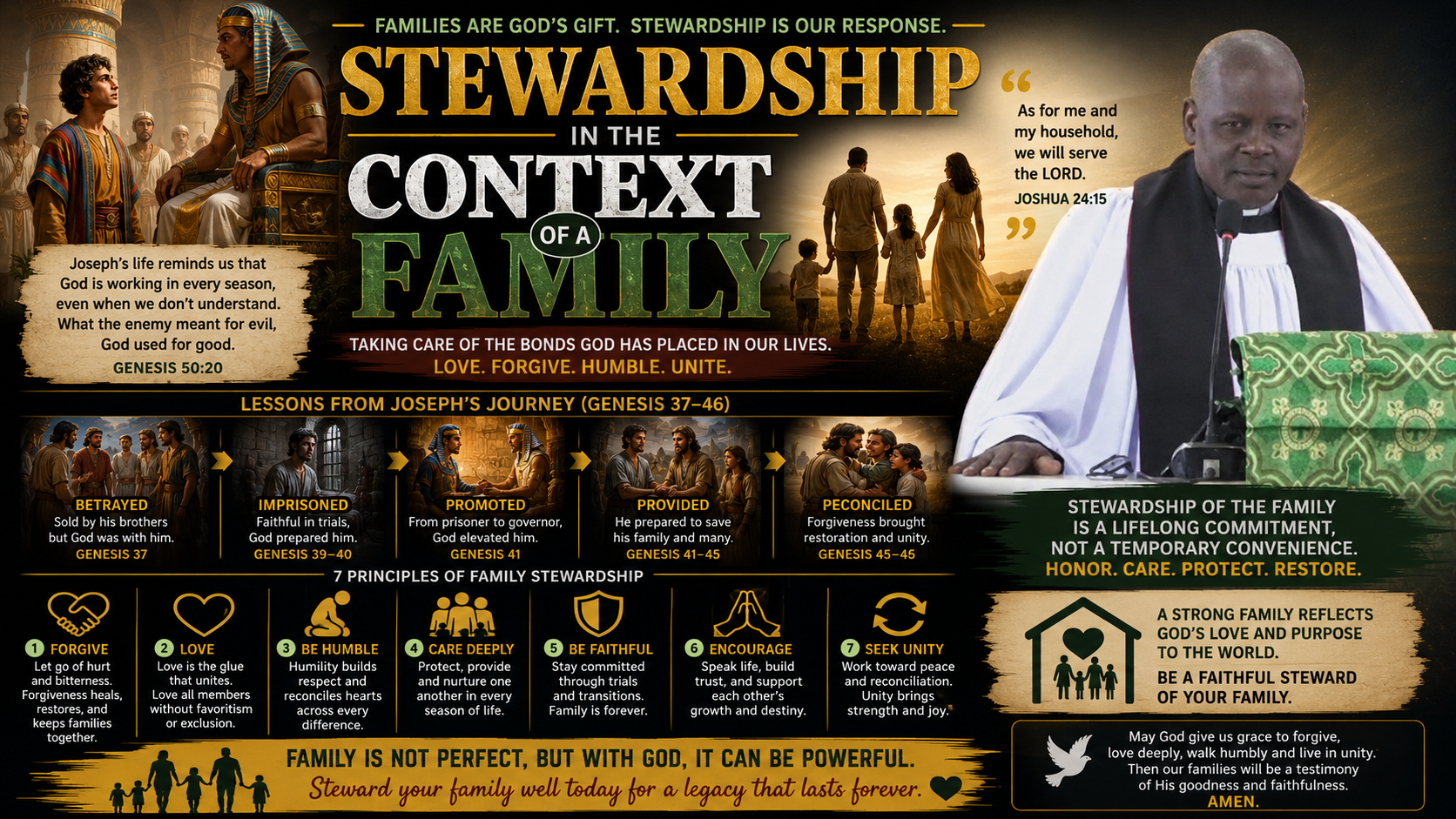 SERVICE SERMON: STEWARDSHIP IN THE CONTEXT OF A FAMILY